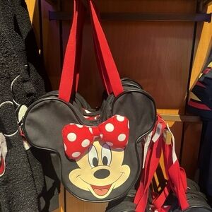 NWT Disney Parks Minnie Mouse Canvas Tote Bag - Mini Version